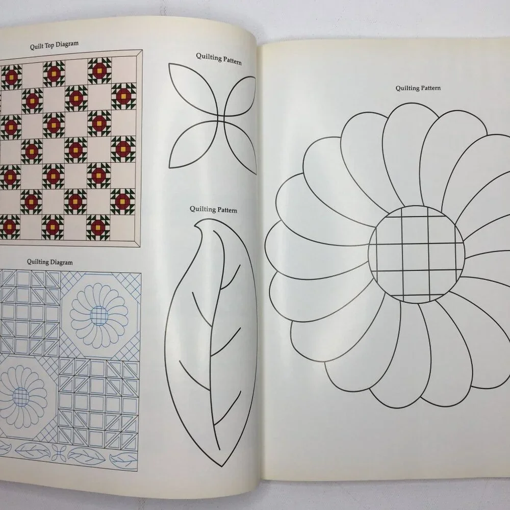 Leisure Arts Quick-Method Quilts Book Quilting Sewing Diagrams Patterns Designs